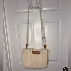 Canvas Crossbody Tote Bag with Adjustable Strap